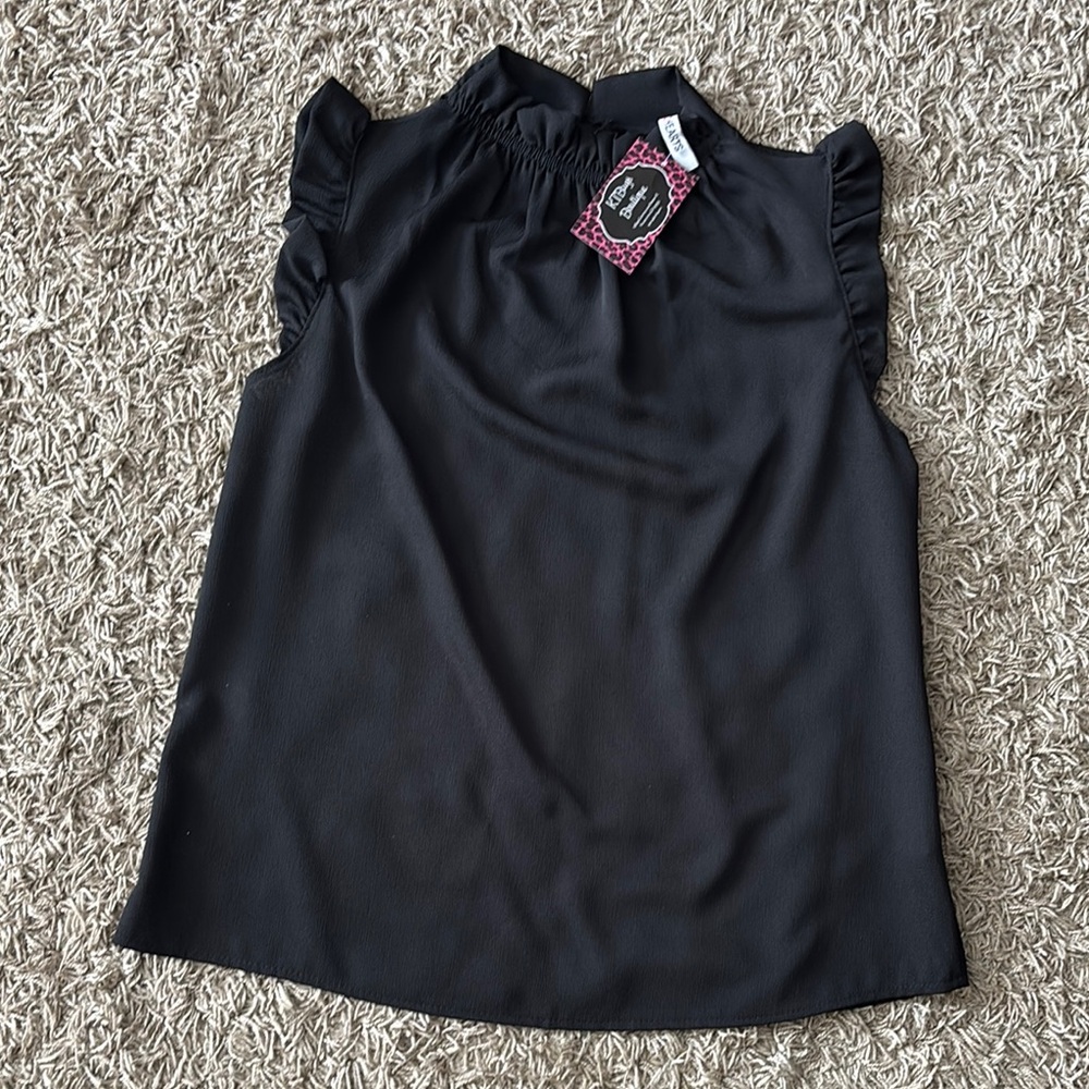 Elegant Black Sleeveless Top